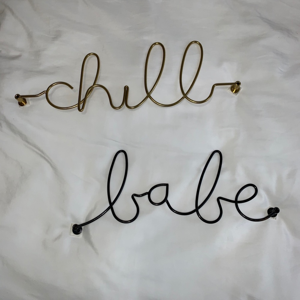 UO Chill and Babe Jewelry Wall Hanger